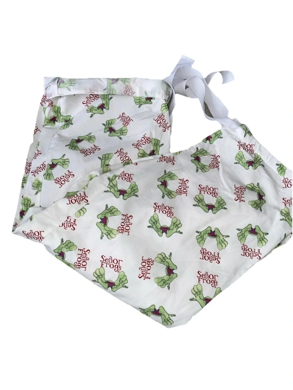 Senor‎ Frogs Bahamas Sleepwear Pajama Bottoms Frogs Feet Size Large Cotton